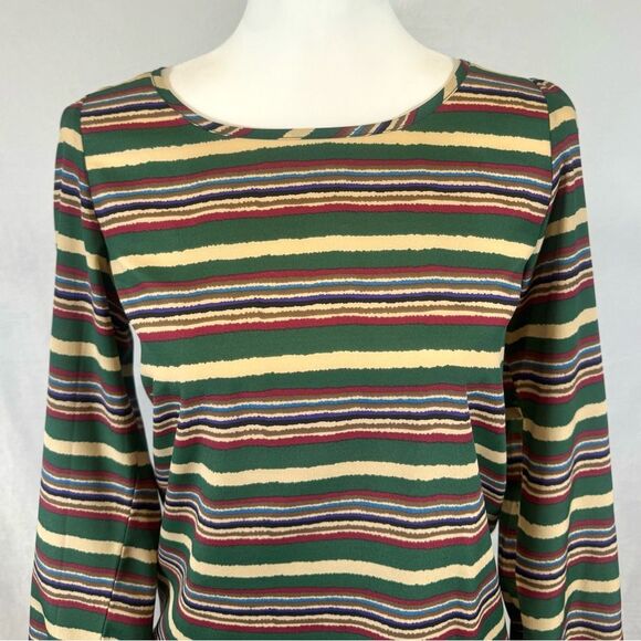 Everly colorful striped tie back top size small - Picture 2 of 6
